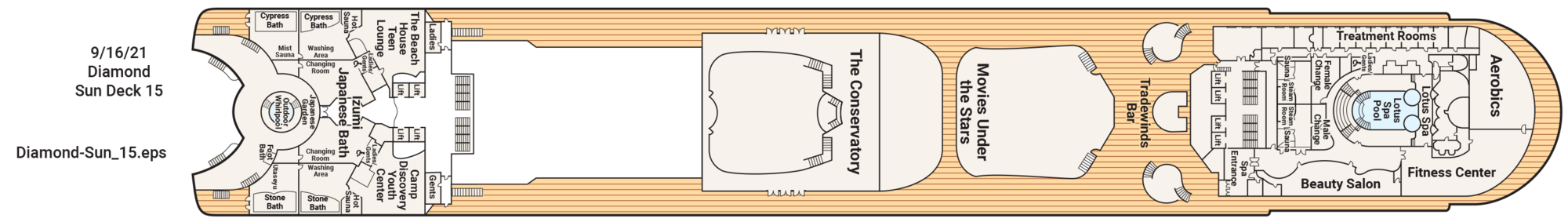 Deck 15 - Sun plan